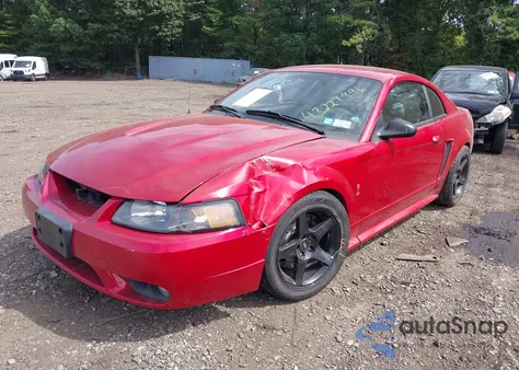 2001 Ford Mustang Cobra из США, поврежденный, VIN 1FAFP47V61F191281